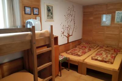 4-lôžková izba na prízemí ubytovania, Chata Katka, Leštiny