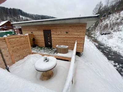 Súkromné wellness so saunou a relaxačnou miestnosťou, Chata Pri Potoku, Oščadnica
