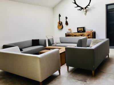 Obývacia miestnosť so sedením, Chalet Sia, Bystrá