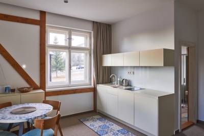 Apartmán 15 - plne vybavená kuchyňa a jedálenským sedením, Vila Kollár, Vysoké Tatry