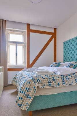 Apartmán 15 - spálňa s manželskou posteľou, Vila Kollár, Vysoké Tatry