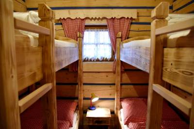 Spálňa s 2 poschodovými posteľami, Grand drevenica, Malá Franková