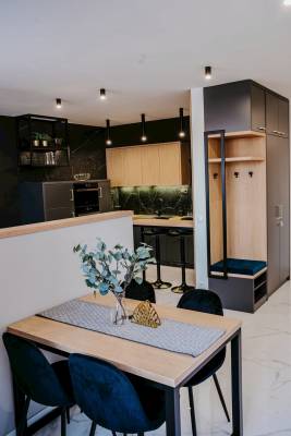 Plne vybavená kuchyňa s jedálenským sedením, Apartments A&D, Poprad