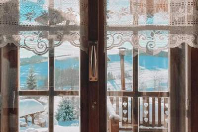 Výhľad  z okna, Chalupa Stará Izba, Novoť
