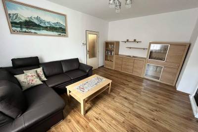 Obývačka s rozkladacím gaučom, Vila Šafárik, Vysoké Tatry
