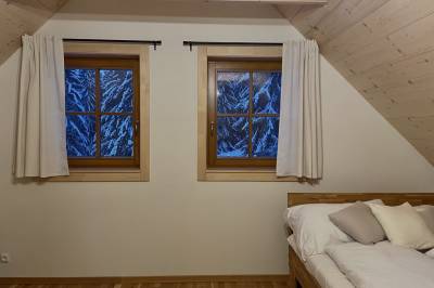 Spálňa s manželskou posteľou, Drevenica Verbena, Demänovská Dolina