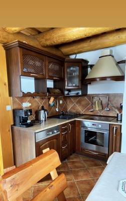 Plne vybavená kuchyňa, Zrubová chata Sylvester, Oravská Lesná