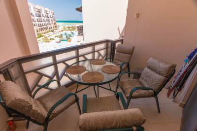 Apartmán 430 H - balkón so sedením, Apartmány Samra Bay Resort &amp; Aquapark v Hurghade, Hurgada