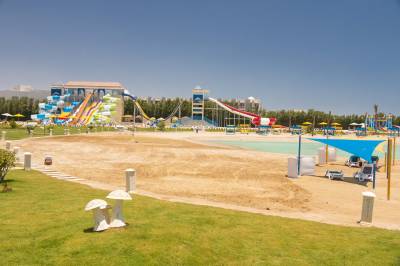 Aquapark tobogany, Apartmány Samra Bay Resort &amp; Aquapark v Hurghade, Hurgada