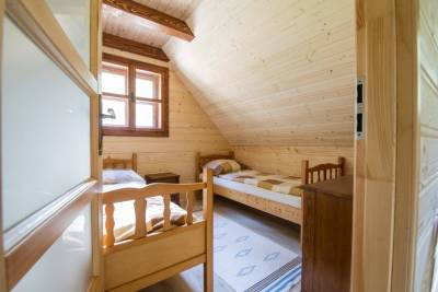 Spálňa s 1-lôžkovými posteľami, Drevenice u Jozefa, Oravský Podzámok