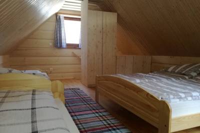 Spálňa s manželskou a 1-lôžkovou posteľou, Drevenice u Jozefa, Oravský Podzámok