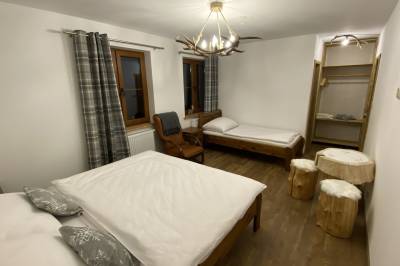 Izba Nordic s manželskou a 1-lôžkovou posteľou, Chata Dolina v Bachledke, Ždiar