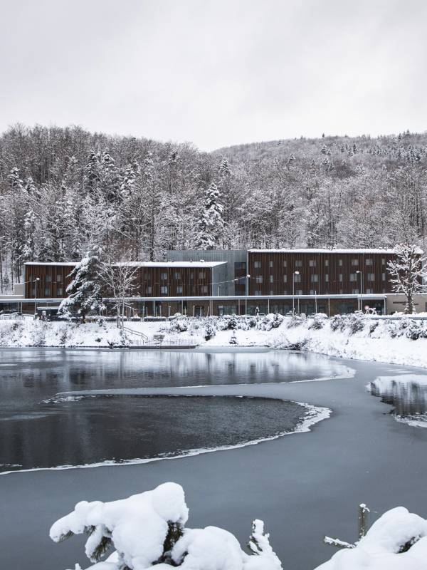 Exteriér v zime, Hotel Salamandra, Hodruša - Hámre