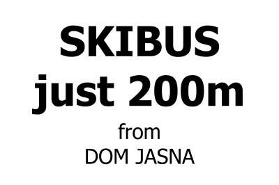 Skibus len 200 metrov, Dom Jasná, Liptovský Mikuláš