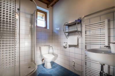 Kúpeľňa so sprchovacím kútom a toaletou, KAPINA - Dom Marína, Liptovská Sielnica