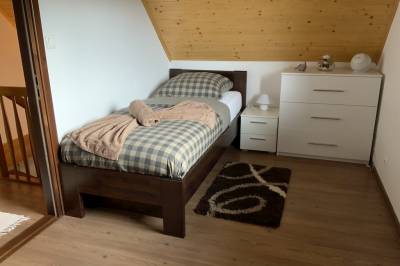 Spálňa s 1-lôžkovou posteľou, Villa Rocky View, Stará Lesná