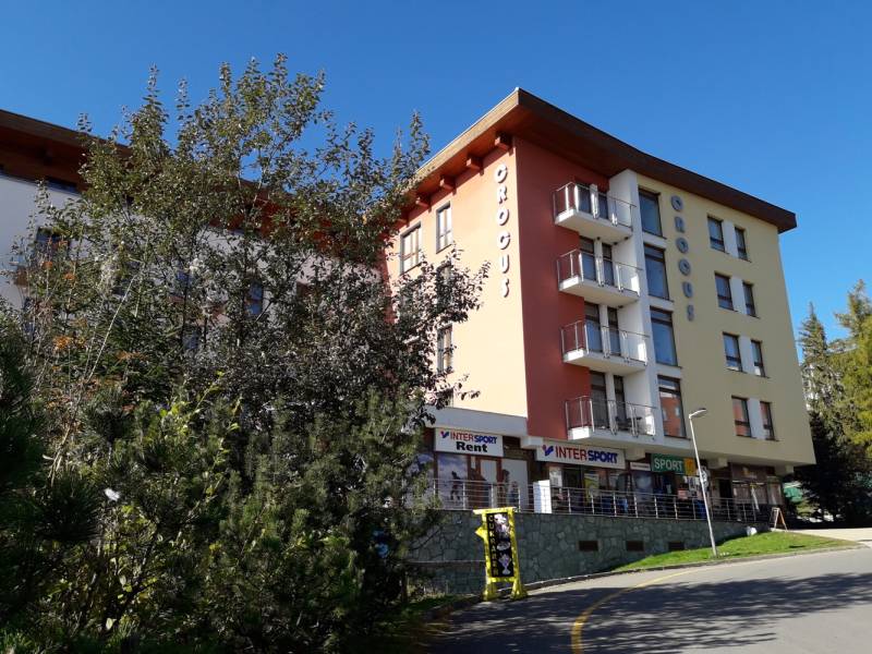 Exteriér ubytovania na Štrbskom Plese vo Vysokých Tatrách, Apartmány hotela CROCUS Štrbské Pleso, Vysoké Tatry