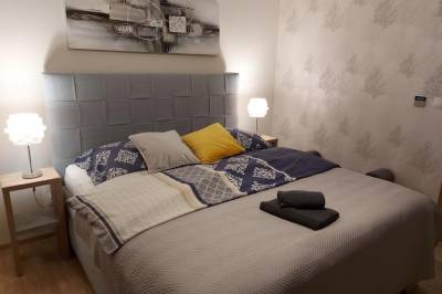 Spálňa s manželskou posteľou, Apartmán Filip - Pod Lesom, Vysoké Tatry