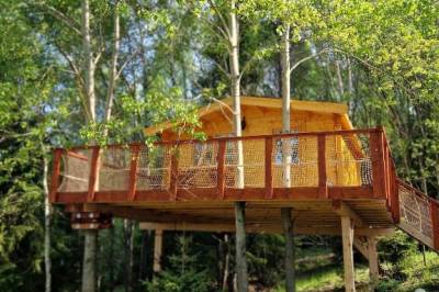Ubytovanie v lese, Treehouse Podpoľanie, Detvianska Huta