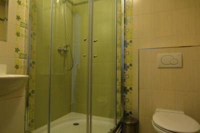 Bezbariérová 3-lôžková izba s prístelkou - kúpeľňa so sprchovacím kútom a toaletou, VILLA GOLD, Nová Lesná