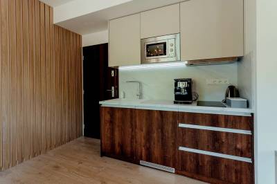 Plne vybavený kuchynský kút, Apartmán Hillside Z31, Dolný Kubín