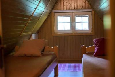 2-lôžková izba, Chata v strede lesa so saunou a kaďou, Ostrá Lúka