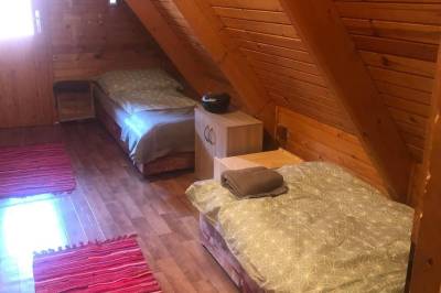 Spálňa s dvomi oddelenými lôžkami, Chata u Medveďa, Štôla