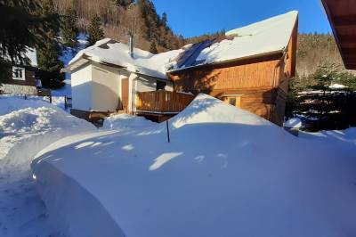 Exteriér ubytovania v obci Jarabá, Chata u IPA, Jarabá