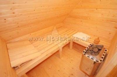Sauna v kúpeľni, Chata pod Bašovňou, Partizánska Ľupča