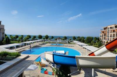 Bazén s toboganom, Premium Štúdio 4025, 4 *Resort, Sveti Vlas, Sveti Vlas