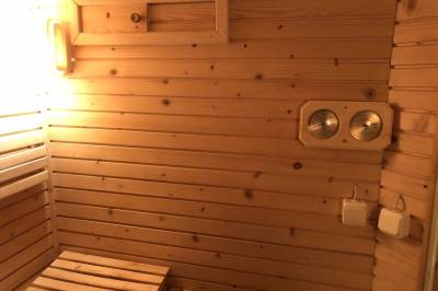 Sauna v kúpeľni, Chalupa Barborka, Klubina
