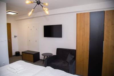 Apartmán s jednou spálňou a balkónom (Dvojlôžková izba) - LCD TV v izbe, Snowland Apartmány, Valča