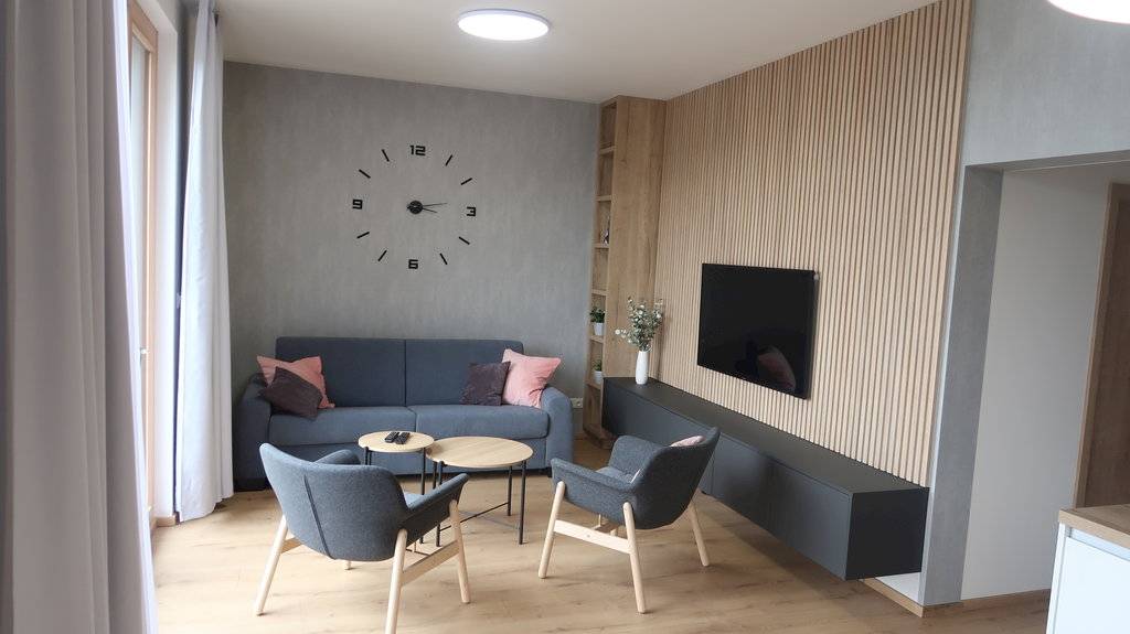 Obývačka, Apartmán Y12, Dolný Kubín