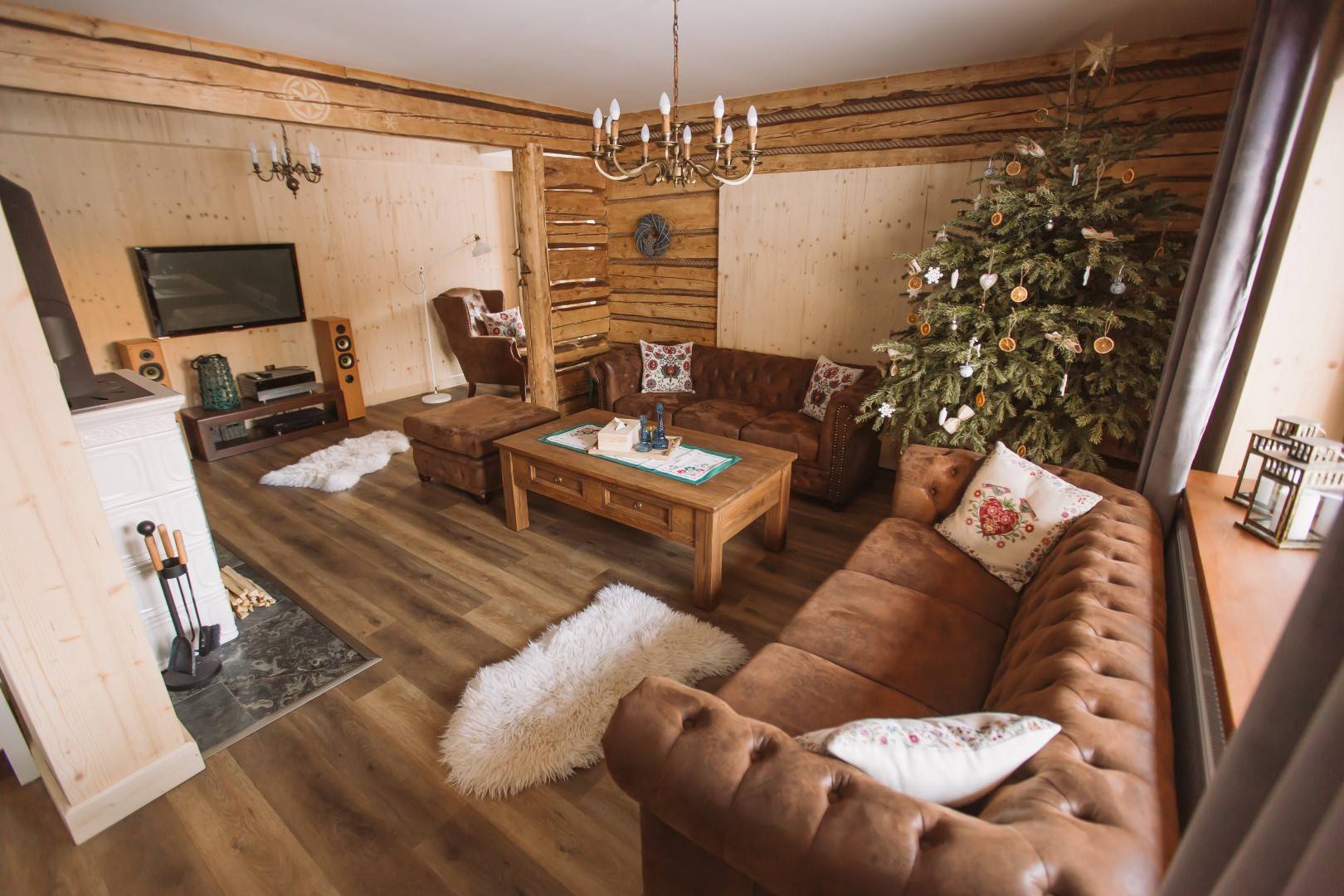 Obývačka, GREINER Boutique Mountain Chalet, Ždiar