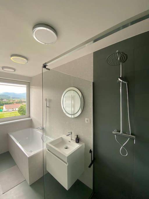 Kúpeľňa bez toalety, Apartmán s výhľadom na hory, Banská Bystrica