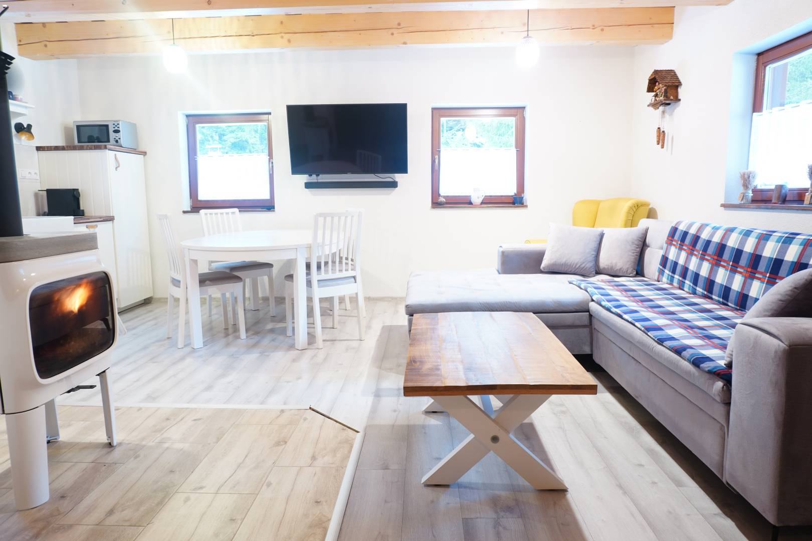 Obývačka, Jariabka Chalet Zrub Nízke Tatry- terasa, gril, priestor na hry, zeleny les Vás naplnia energiou, Jarabá