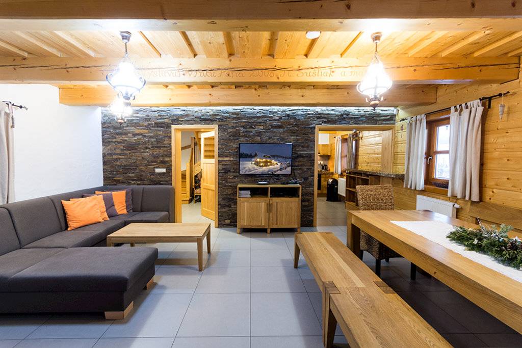 Obývačka, Chata Šuštiak, Terchová