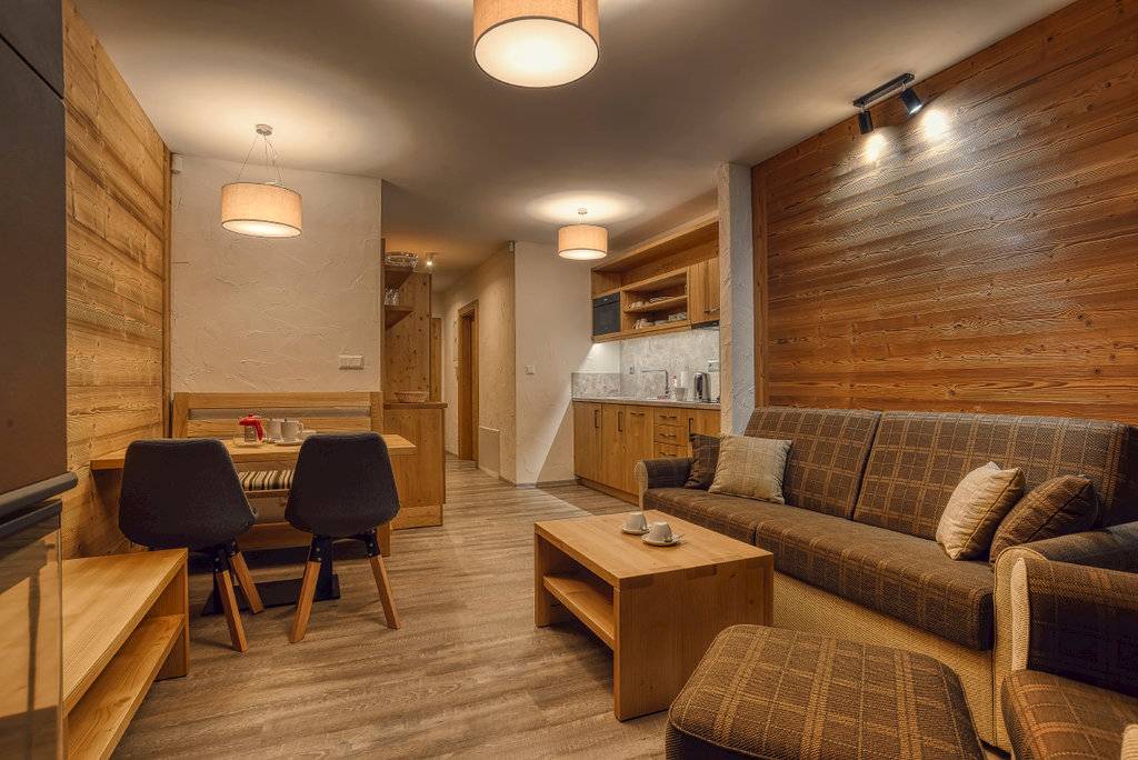 Kuchyňa, Apartmán Jelení Grúň - Chalet Jasná, Demänovská Dolina