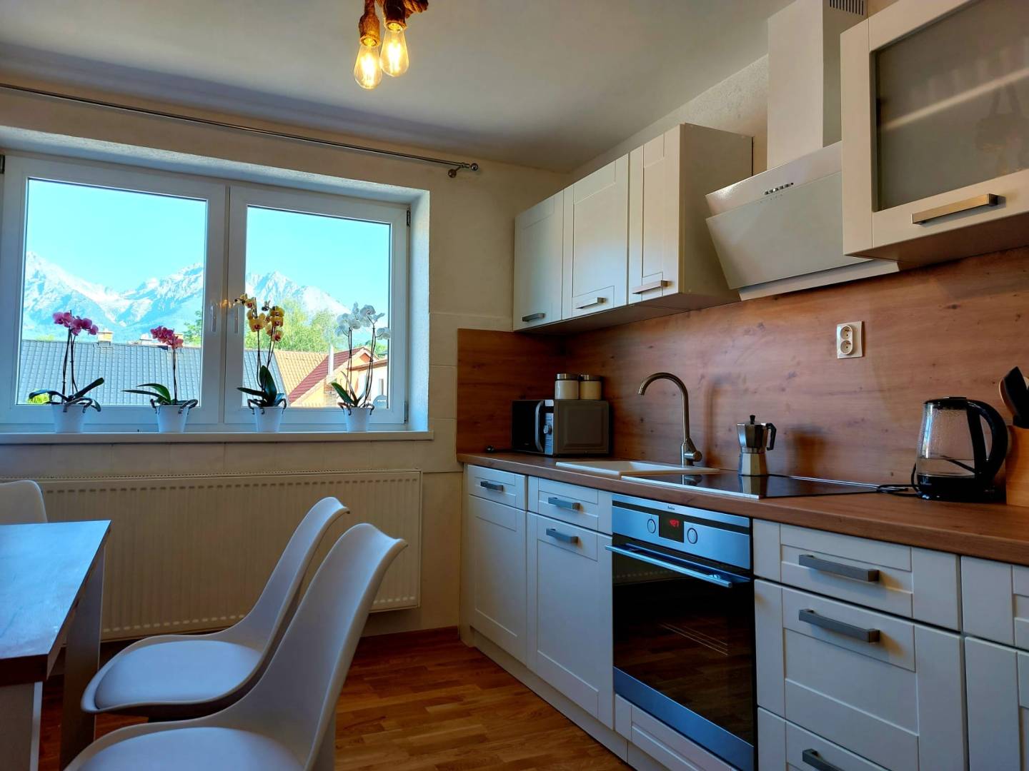Kuchyňa, Panoramatický apartmán Tatry, Nová Lesná