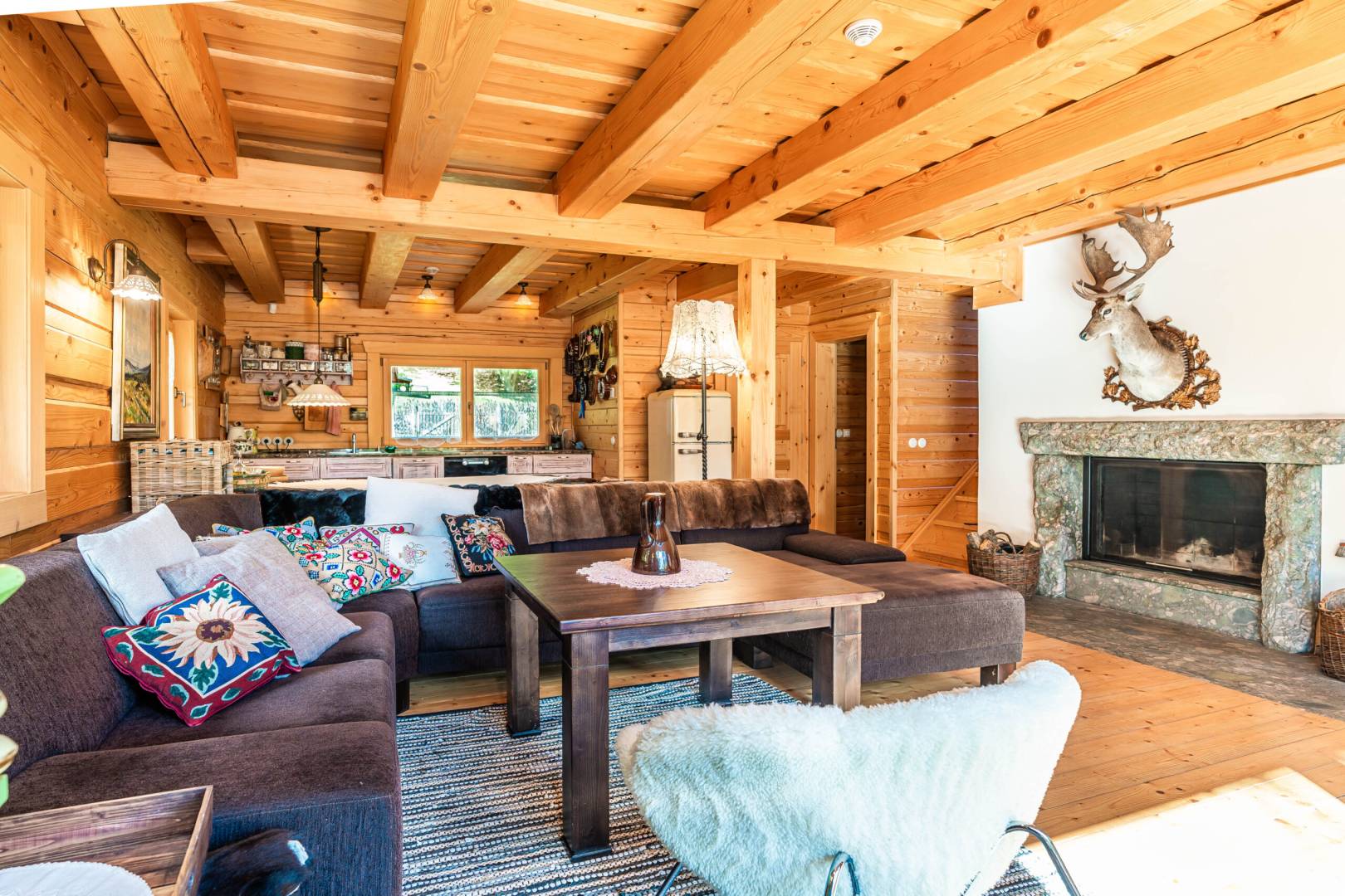 Obývačka, Chalupa u Golisov, Zákopčie