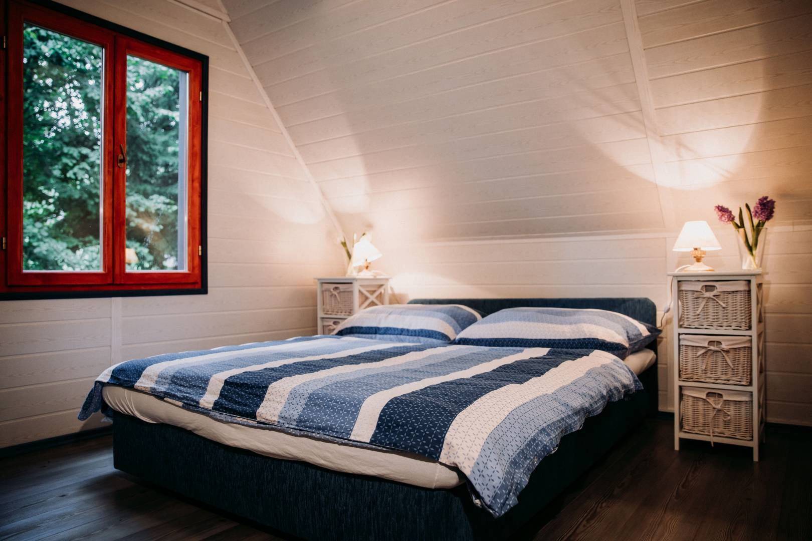 Spálňa, Romantická chata na Richňave, Štiavnické Bane