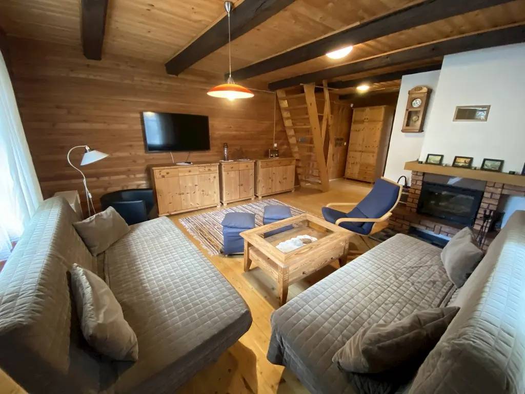 Obývačka, Chalupa Leštiny, Leštiny