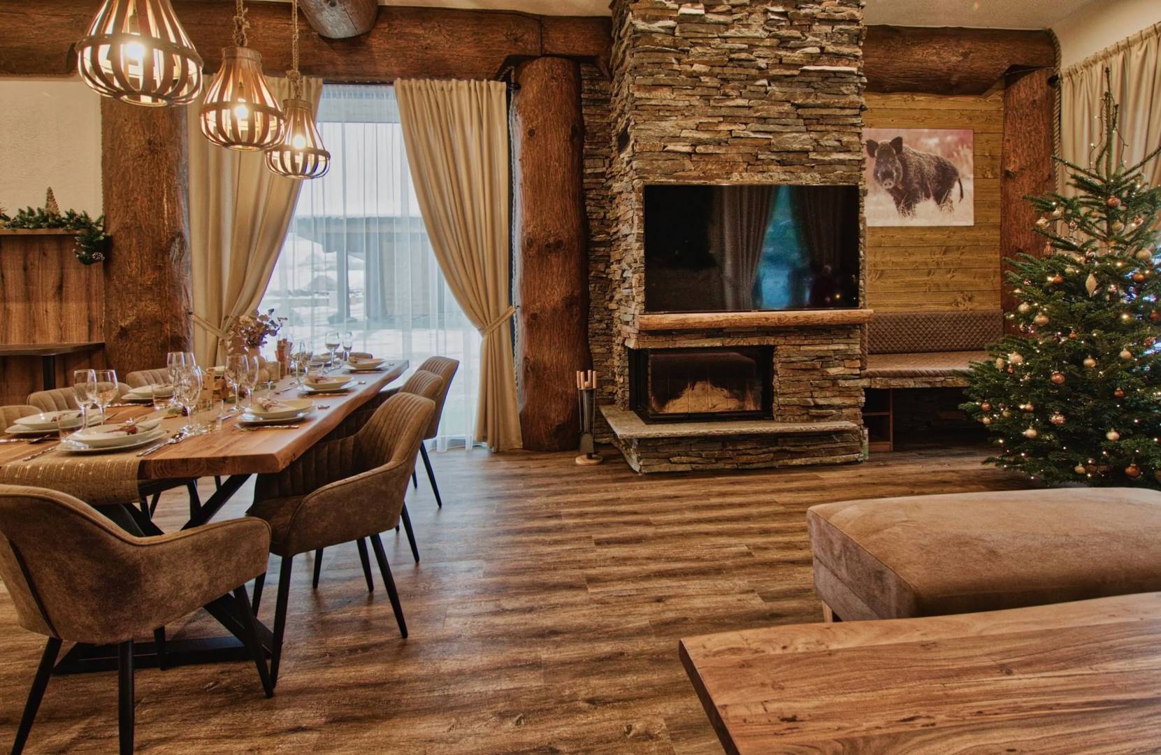 Obývačka, Mountain Chalets - Chalet Diviak, Valča