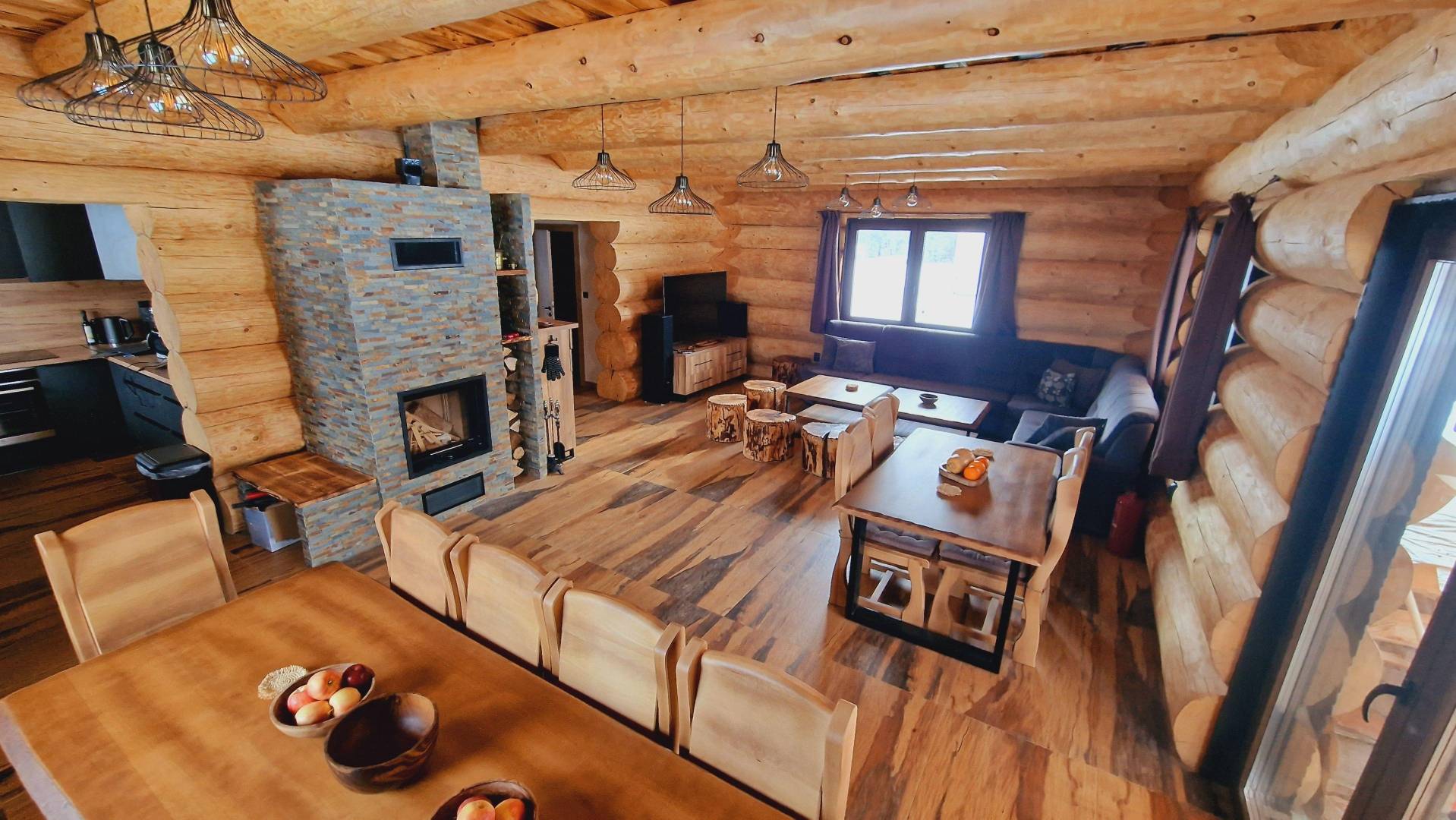 Obývačka, Zrub Poľana Liptov, Ižipovce