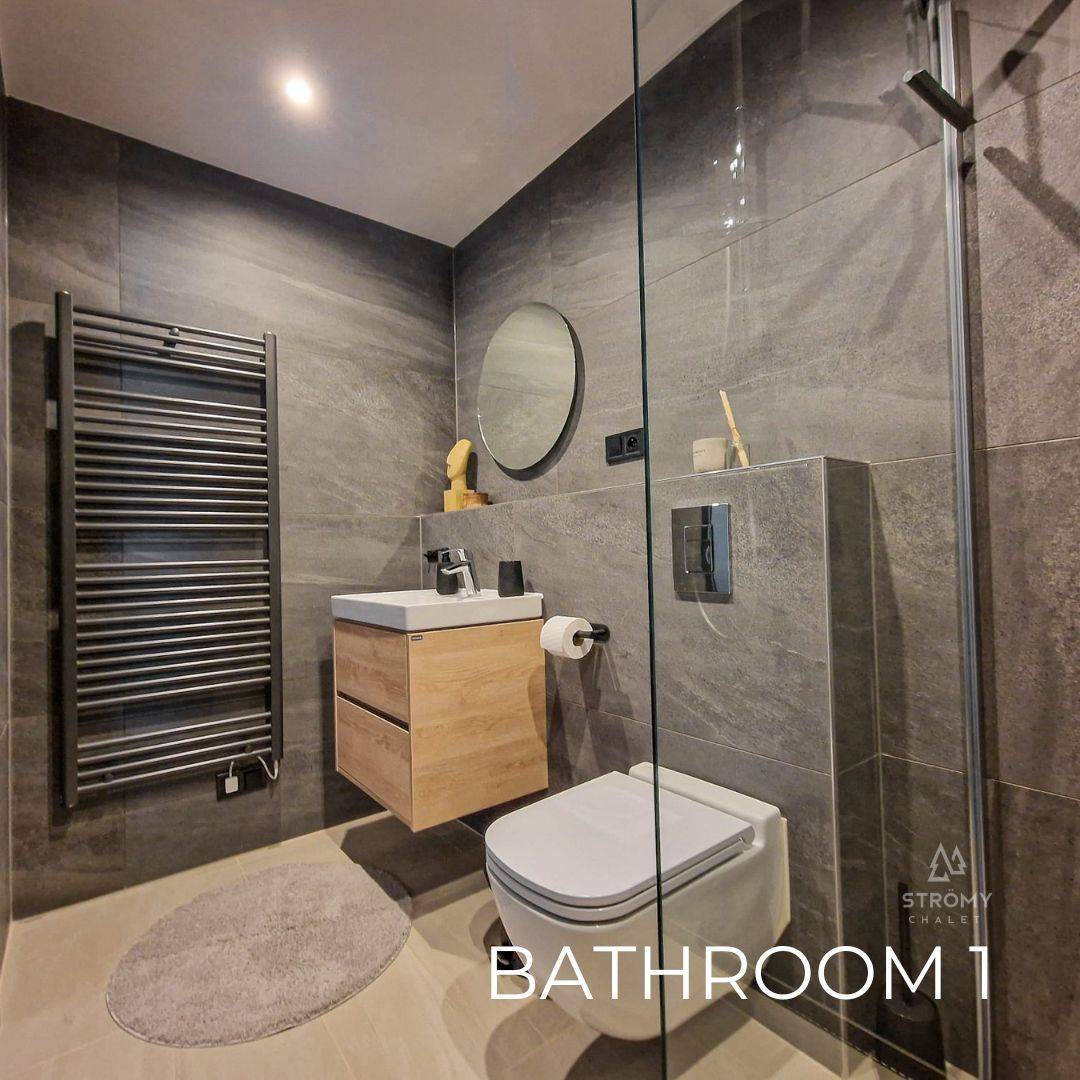 Kúpeľňa s toaletou, Chalet STRÖMY, Liptovský Mikuláš