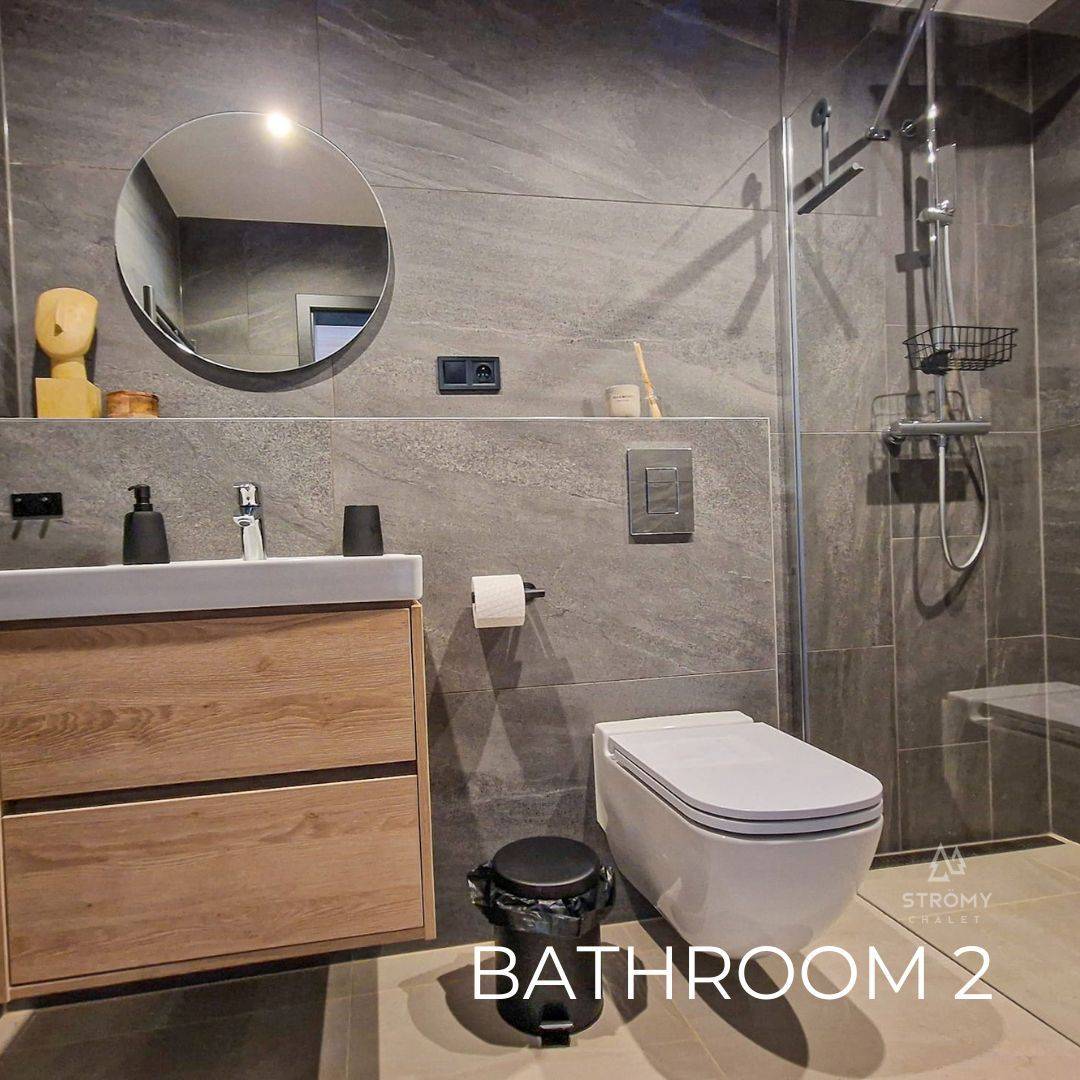 Kúpeľňa s toaletou, Chalet STRÖMY, Liptovský Mikuláš