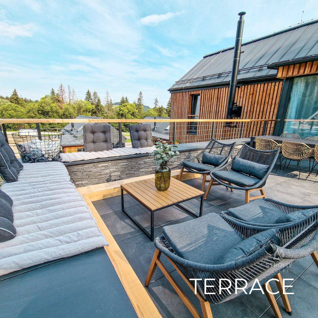 Terasa, Chalet STRÖMY, Liptovský Mikuláš