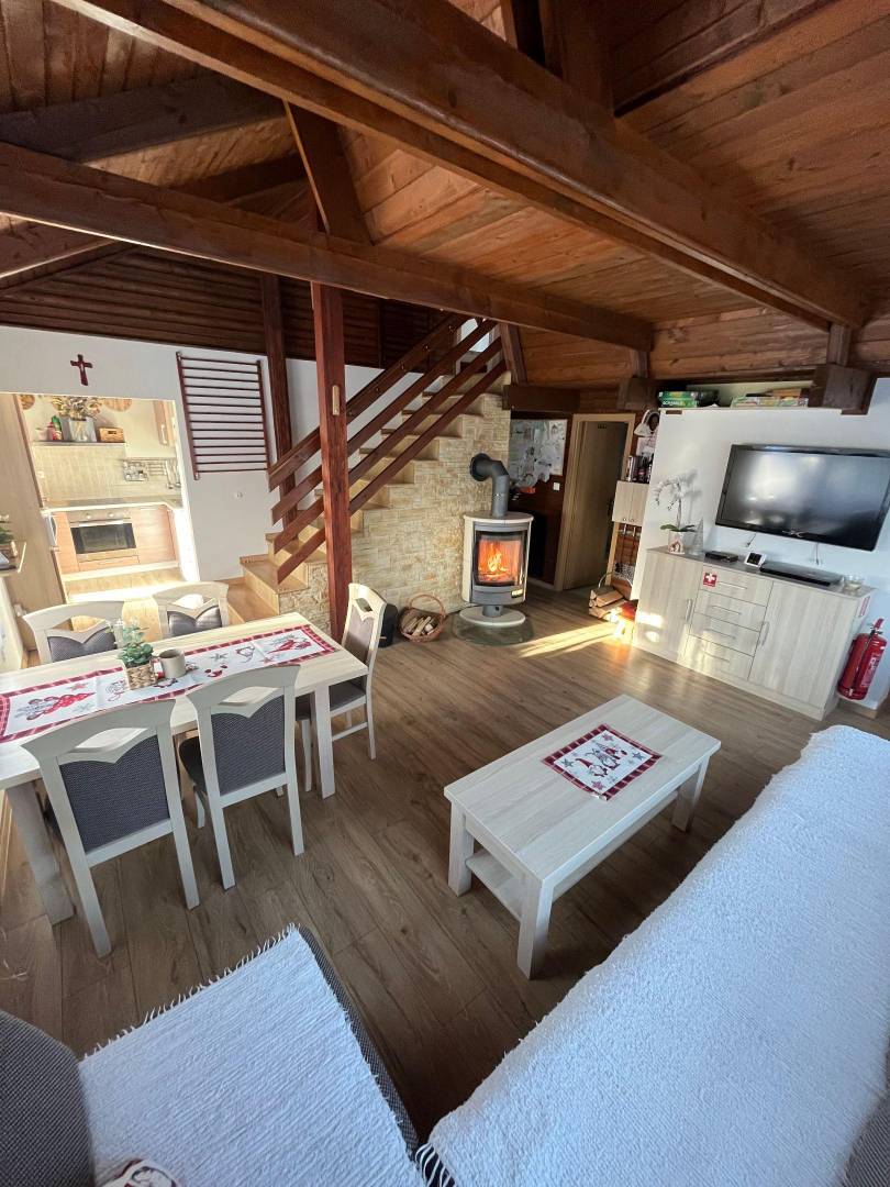 Obývačka, Chata Hoľa, Dolný Kubín