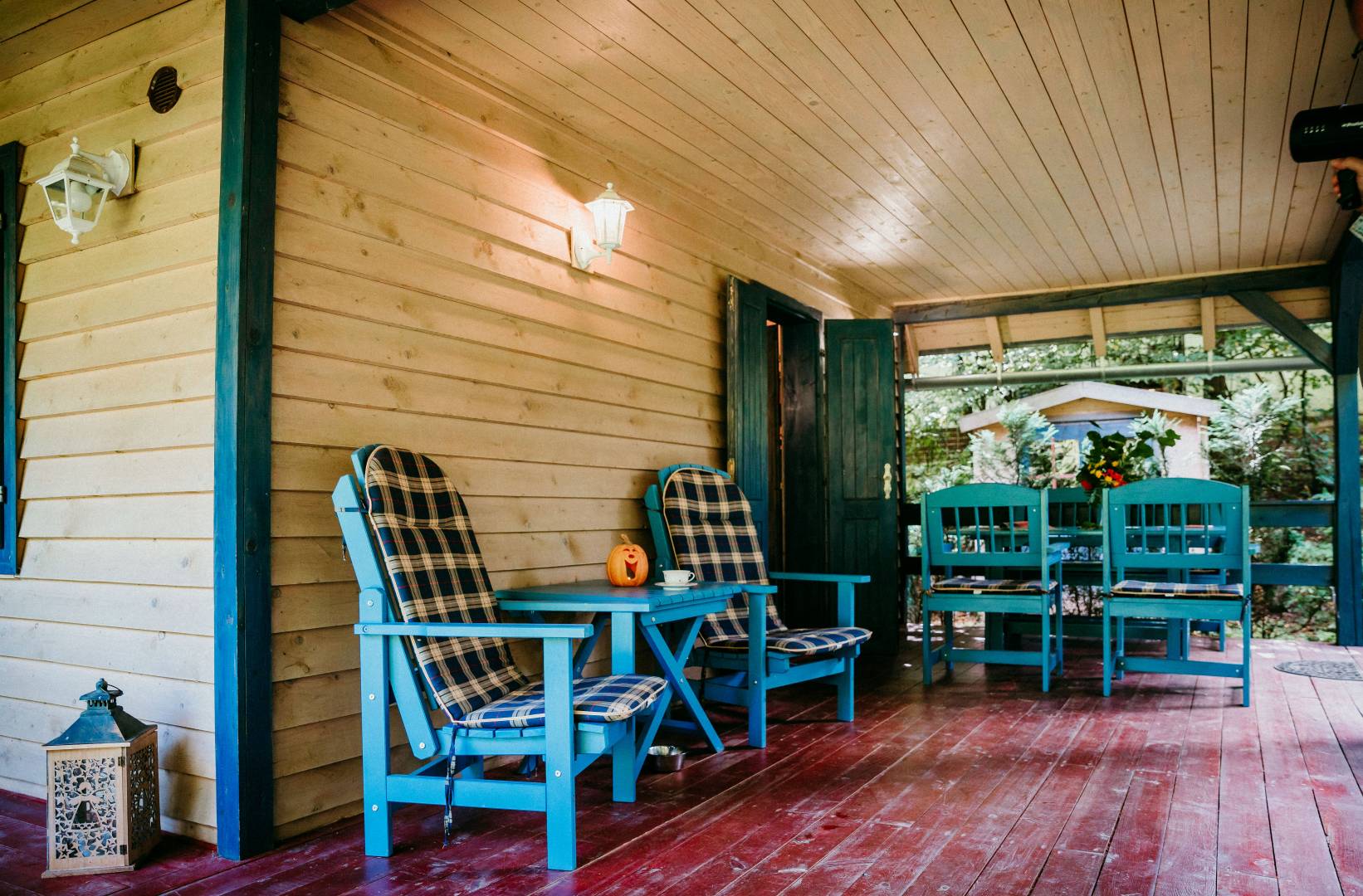 Terasa, Romantická chata na Richňave, Štiavnické Bane