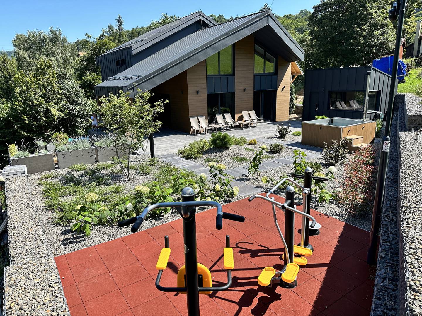 Terasa, Villa pri rybníku STROHM, Hodruša - Hámre